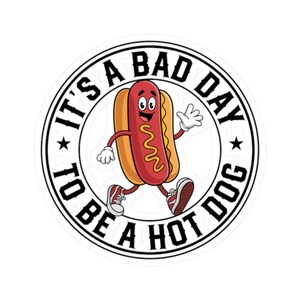Stickers hot-dog rigolos, Sticker pour gourmets, Sticker pour ordinateur portable, Vinyle autocollant, Sticker bouteille d'eau, Sticker pour agenda, Sticker pour voiture