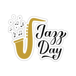 Jazz Aufkleber, Laptop Aufkleber, Jazz Kunst, Jazz Band Aufkleber, Geschenk für Musiker, Jazz Autoaufkleber, Musikinstrument, Louisiana Koffer Aufkleber