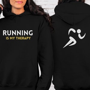Boston Marathon Shirt, Running Is My Therapy, Runner Gift, Running Gift, Triathon Shirt, Running Sweatshirt, Runner Hoodie