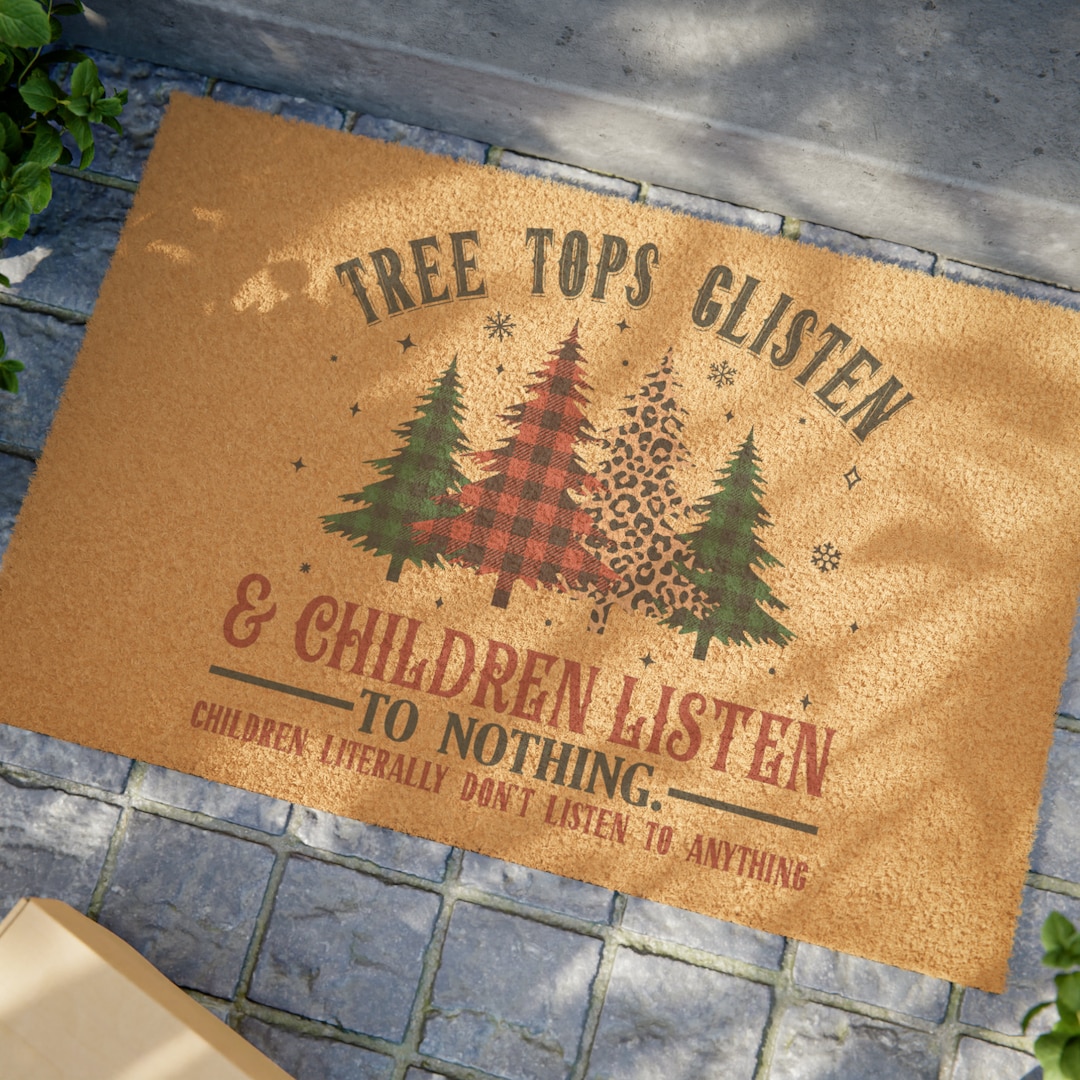 Christmas Doormat Holiday Decor Holiday Doormat Christmas Etsy