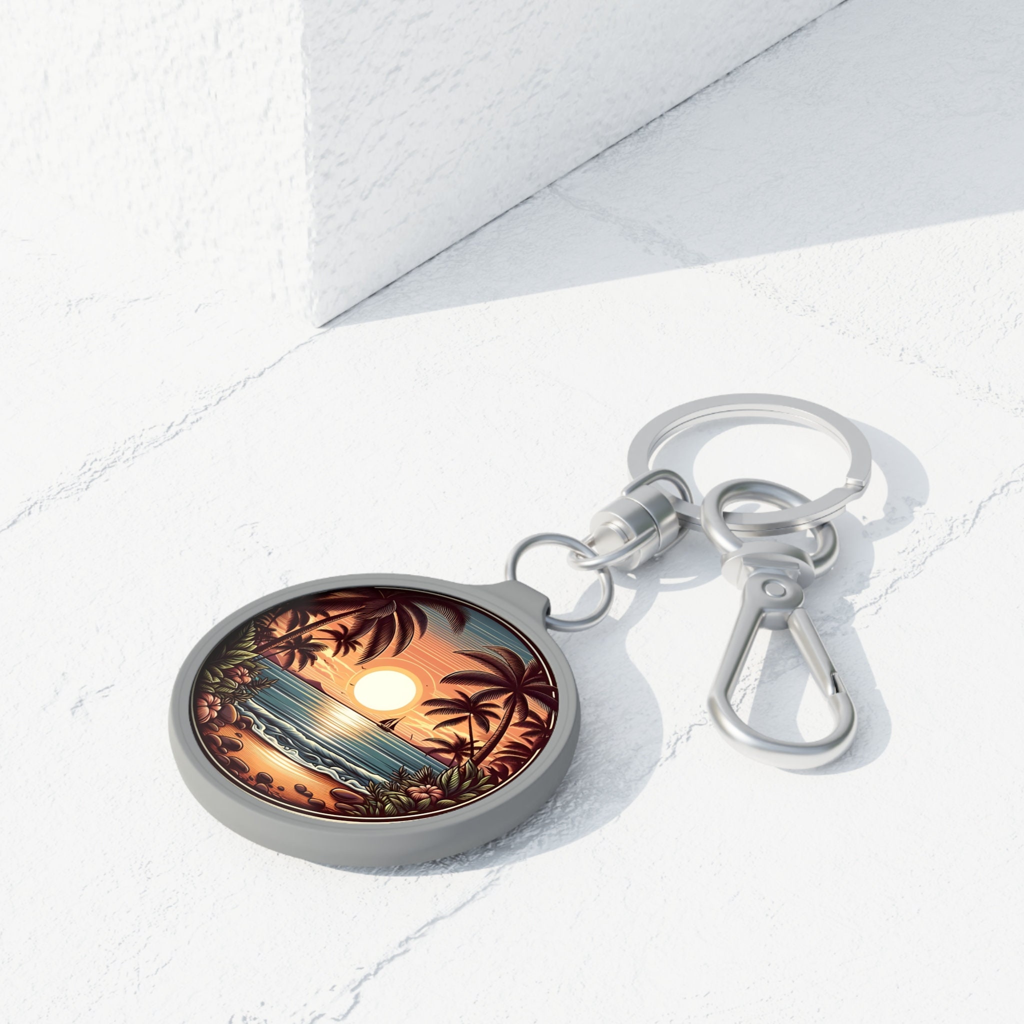 Sunset Key Chainbeach Gift, Beach Days, Sunset Key Ring, Sunset ...