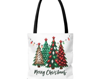 クリスマスツリートートバッグ、ホリデーギフトバッグ、季節の