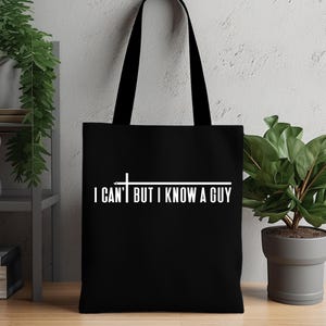 I know A Guy Tote, Religious Tote Bag, Christian Gift, Faith Gift, Travel Bag, Shopping Bag, Jesus Tote Bag, Christian Tote Bag, I Cant Bag