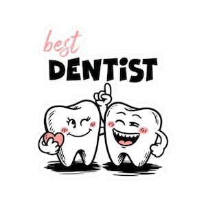 Adesivos para dentista, adesivo para higienista dental, adesivo para dente, decoração para consultório odontológico, presente para assistente de dentista, formatura em odontologia, faculdade de odontologia