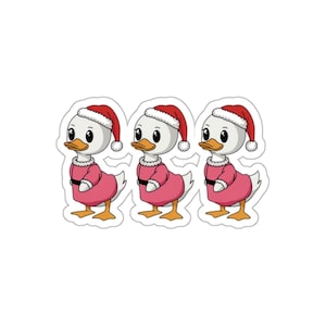 Christmas Ducks, Merry Christmas Stickers, Gift Tag, From Santa, Planner Stickers, Santa Gift Stickers, Cute Sticker, Santa Gift Stickers