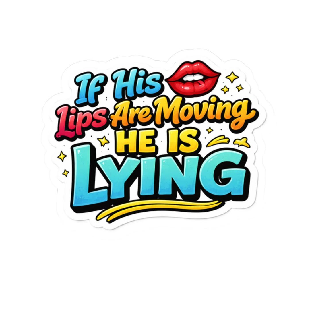 Snarling Lips Sticker Sarcastic Lips Sticker, Funny Lying Decal, Snarky Quote Vinyl Label - Etsy