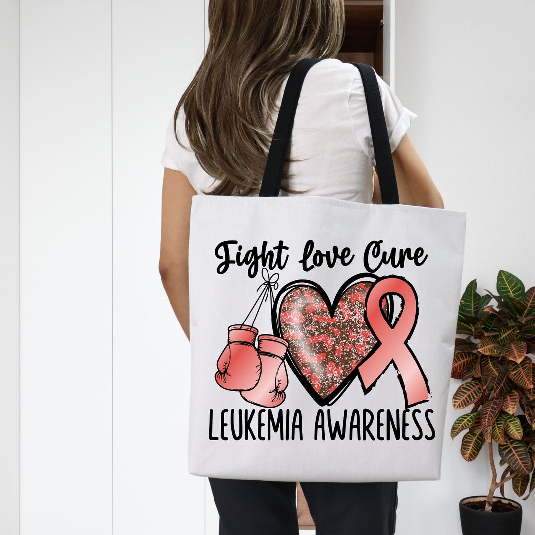 Leukemia Cancer Awareness Tote Bag Leukemia Support Tote Bag Etsy