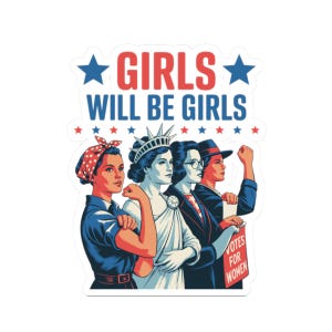 Feminist Sticker, Women&#39;s Rights Decal, Feminism Laptop Decal, Empowerment Bumper Sticker, Female Power Sticker, Equality Car Sticker