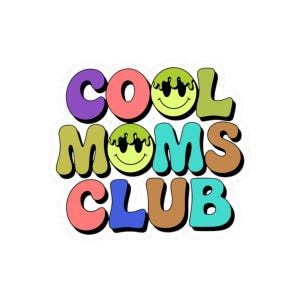 Sticker club maman cool, Sticker bouteille d'eau, Sticker maman cool, Sticker imperméable, Sticker club maman, cadeau fête des mères, Sticker maman ordinateur portable