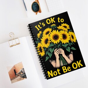 Mental Health Journal, Mental Health Notebook, Gifts For Mental Health, Positive Affirmations Notebook, End Stigma, Writing Journal Gift