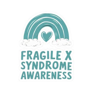 Fragiles X syndrom Aufkleber, Bewusstsein Aufkleber, Auto Aufkleber, Laptop Aufkleber, Neurovielfalt Geschenk Aufkleber, Disability Pride