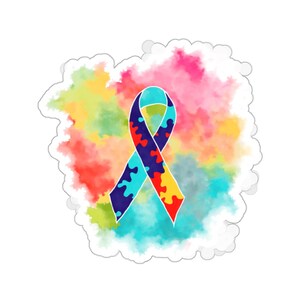 Autismesticker, therapeutsticker, eigenlijk autistisch, autismebewustzijn, ADHD-sticker, regenboogstickers, leuke stickers, autistische geschenken