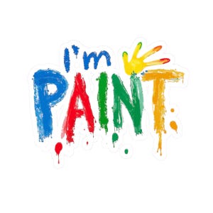 Adesivo per pittura a dita, decalcomania artistica, etichetta per lavoretti per bambini, adesivo fai da te carino, design scarabocchio giocoso, decorazione per materiale scolastico, regalo adesivo per laptop