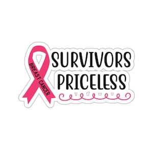 Breast Cancer Sticker | Breast Cancer Car Decal | Laptop Decal | Cancer Awareness | Cancer Survivor Sticker |Water Bottle Sticker