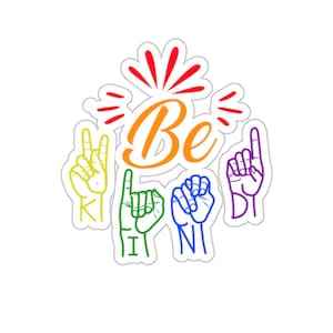 American Sign Language Sticker, Asl Teacher Sticker, Asl Gift, Sign Language Gift, Teacher Graduation Gift, Educational Sticker, Asl Sticker