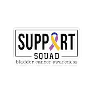 Adesivo a forma di cuore per la consapevolezza del cancro alla vescica, adesivo con taglio a bacio, adesivo per paraurti di supporto al cancro, etichetta per raccolta fondi di beneficenza, nastro di sensibilizzazione