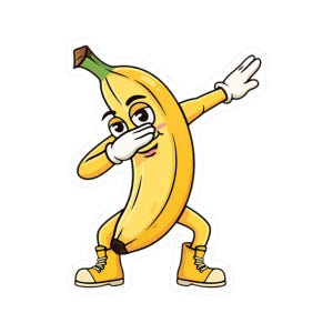 Betupfen Bananen Aufkleber, Krieger Aufkleber, Laptop Aufkleber, Wasserflasche Aufkleber, Planer Aufkleber, Auto-Aufkleber