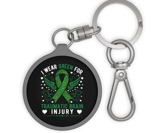 Brain Injury Awareness Keychain, Neuro Surgery keyring, Nurse Gift, Mental Health