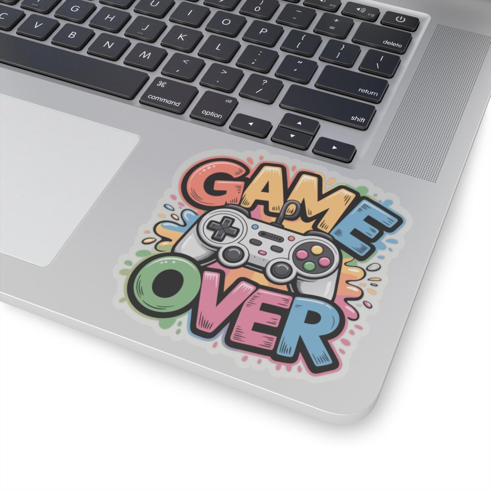 Colorful Gaming Stickers, Game Over Stickers, Fun Video Game Decals ...