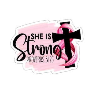 Breast Cancer Awareness Sticker, Breast Cancer Support, Gift for Cancer, Breast Cancer Gift, Cancer Warrior, Cancer Fighter, Cancer Survivor