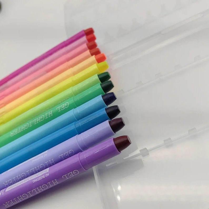 Bible Highlighters / 12 Pack Assorted Colors/ Gel Highlighters Pens Set