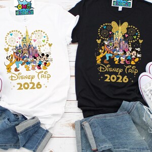 Camiseta Disney para a Família, Camiseta Combinando para as Férias de 2026