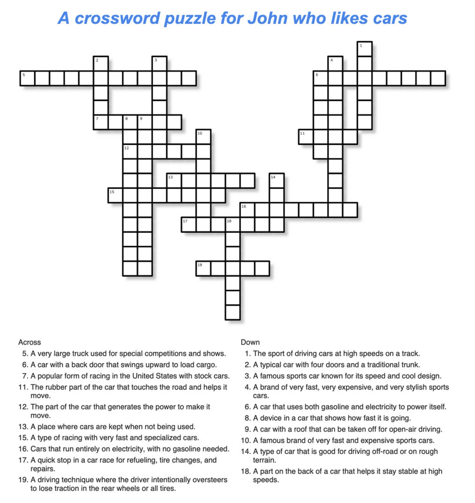 Personalized Crossword Puzzle (custom Holiday Gift or Personalized ...