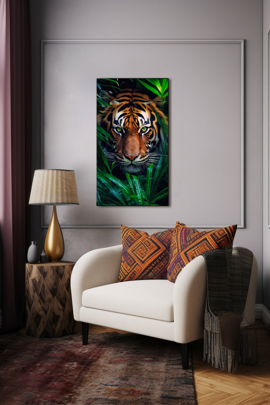 Raging Royalty: Majestic Tiger in the Wild High-resolution - Etsy