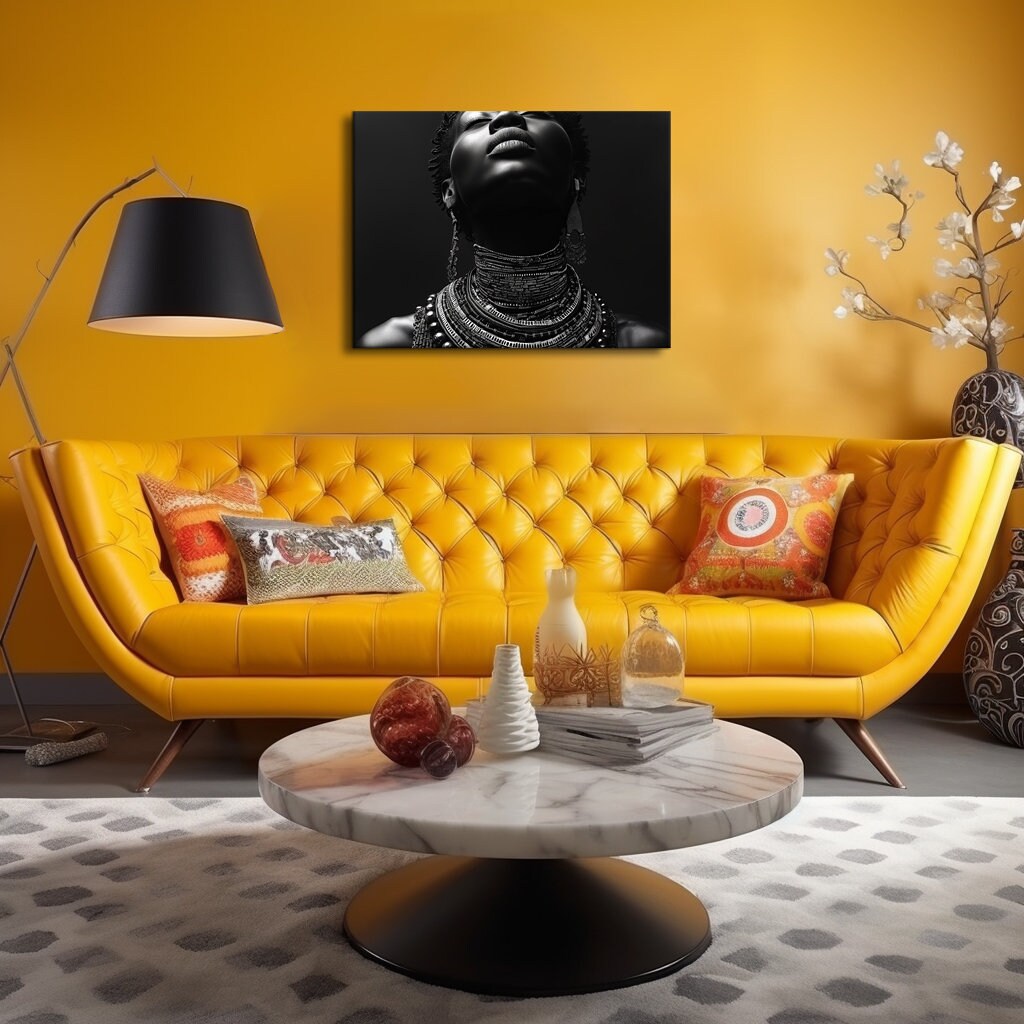 Black and White Art, Black Woman Art, Museum Poster, Artwork Print