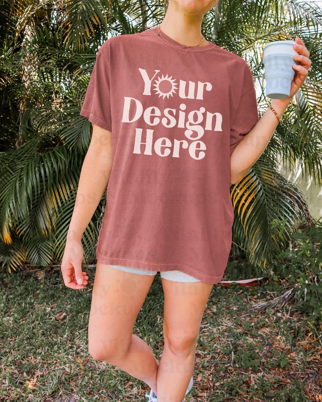 Cumin Comfort Colors Mockup, Comfort Colors 1717 Mockup Cumin