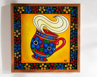 Round Mug Print