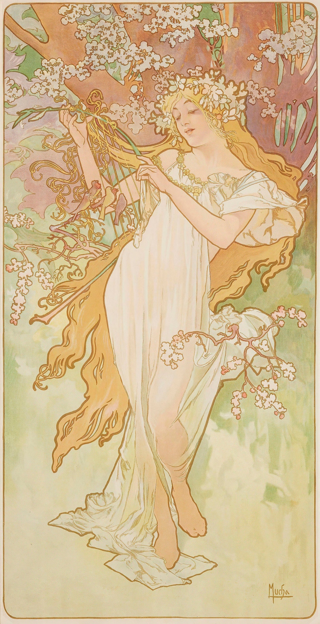 Spring Les Saisons Alphonse Mucha Ca. 1896 Art Nouveau - Etsy