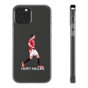Harry Maguire Manchester United Europa League 2025 Phone Case, Football Fan Gift, Soccer Lover Gift, Sports Phone Cover, Man Utd Phone Case