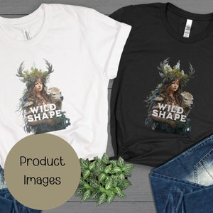 Role Playing Game Shirt, druid power wild shape for D&D games,