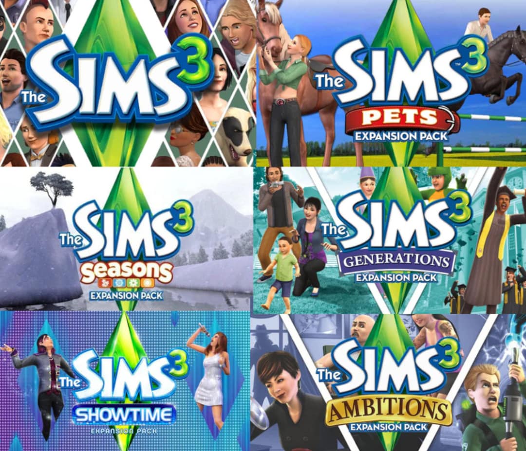 The Sims 3 Complete Collection Game All Expansions and Stuff Etsy UK