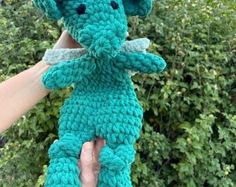 Handmade Crochet Dragon Plushie