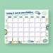 Downloadable Calendar Printable Calendar Printable Kids - Etsy