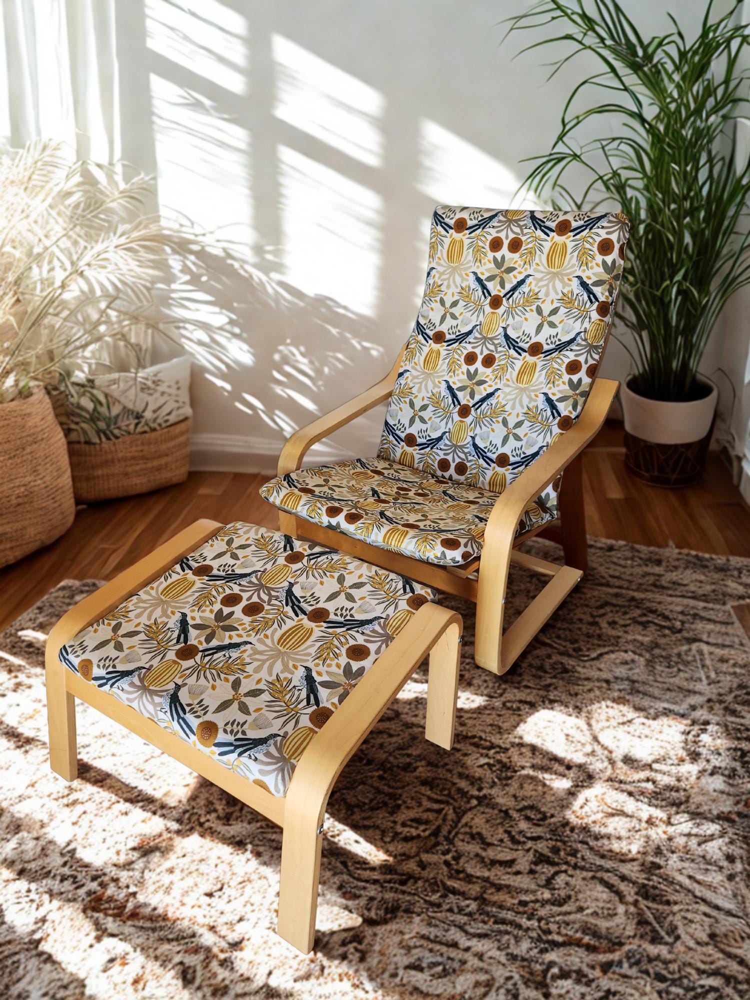 ポエング　コットンカバー　2枚 Poang chair cover - Etsy 日本