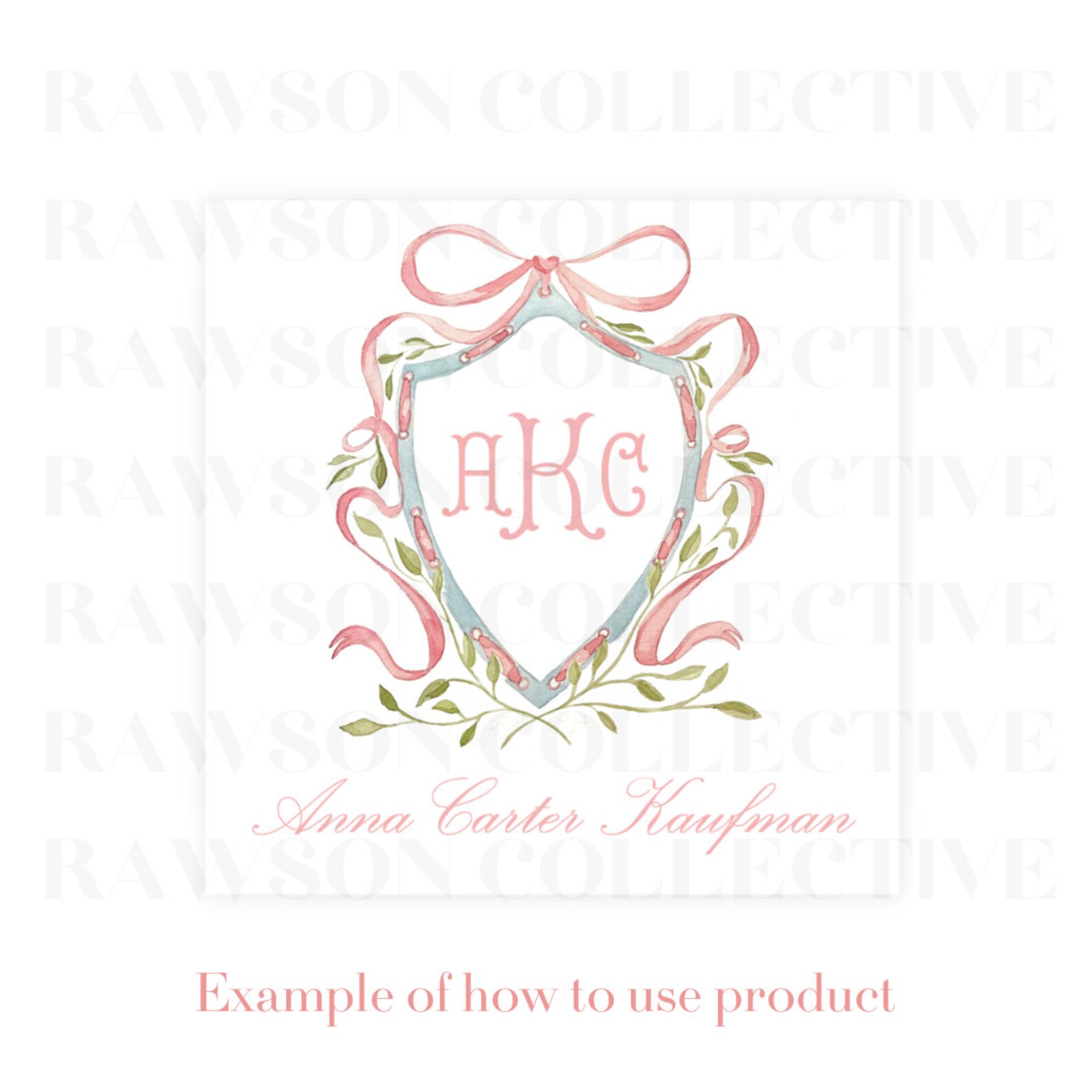 Watercolor Ribbon Crest PNG Clipart - Etsy