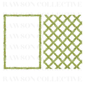 Moldura de guirlanda de Natal em aquarela, vegetação de buxo para cartões comemorativos, clipart de férias pintado à mão, padrão de treliça de Natal png