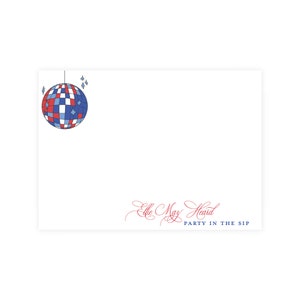 Oxford Mississippi Stationery, Ole Miss Notecards, College Stationery, Graduation Gift, Disco Ball Stationery, Party in the Sip