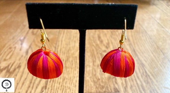 Thread earring price clearance
