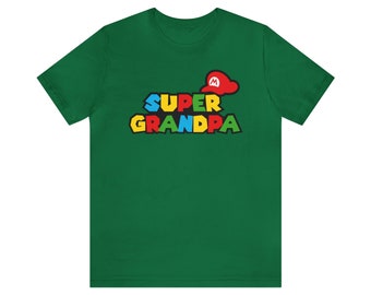 Shirt superopa, cadeau voor opa, retro gamer-T-shirt, cadeau voor gamer, cool grootvader-T-shirt, grappig opa-shirt, Vaderdagcadeau