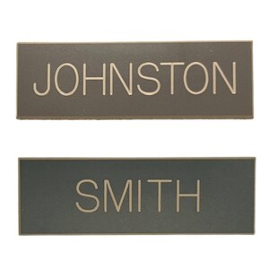 Customized Army AGSU Brown Nameplate