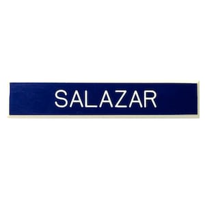 Customized Air Force Blue Name Tag, Magnetic Posts