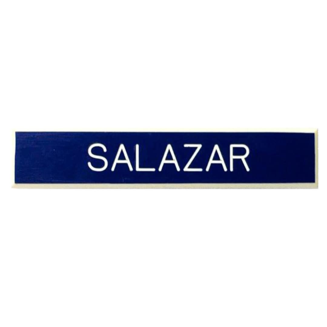 Customized Air Force Blue Name Tag, Magnetic Posts