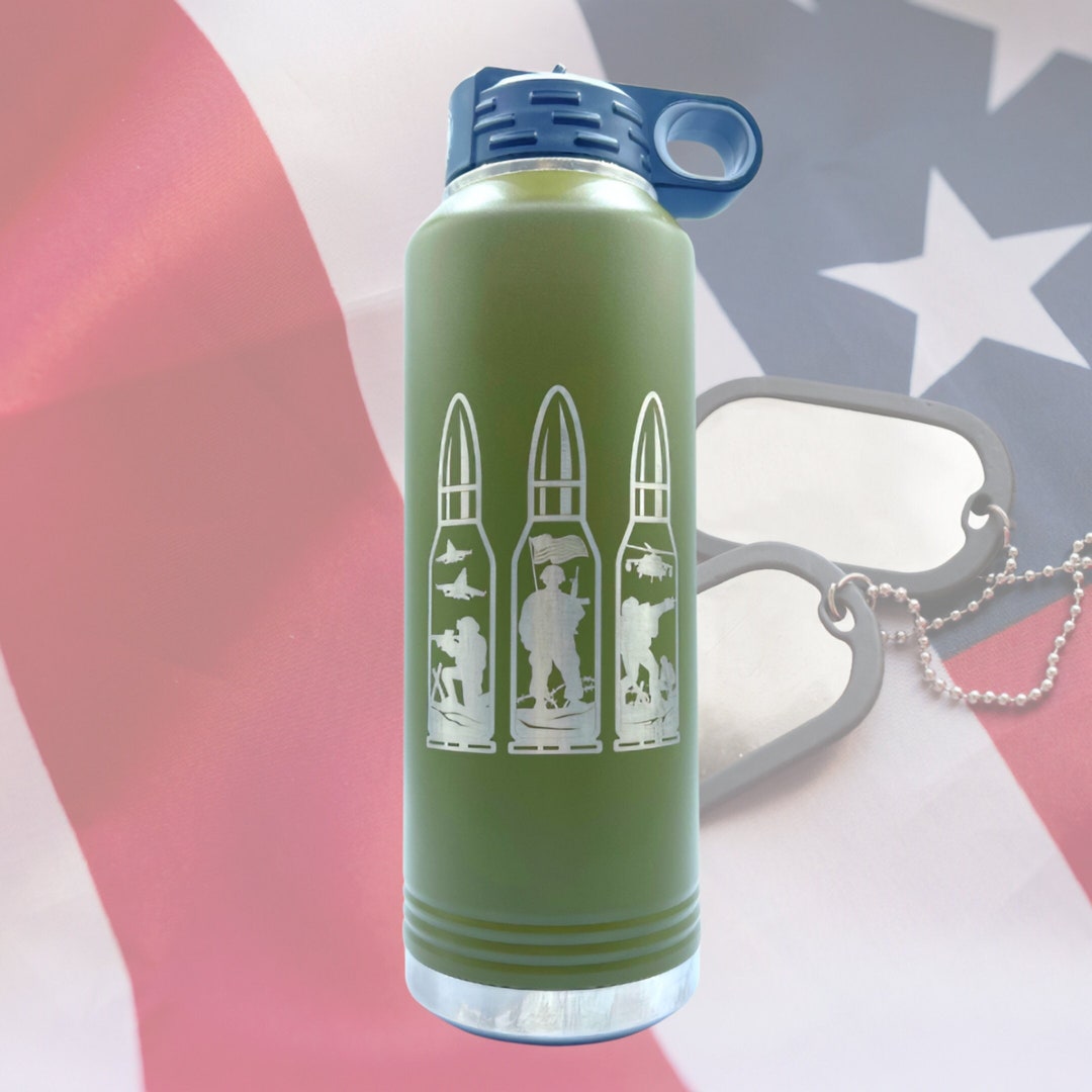 Custom 40 Oz Polar Camel Water Bottle (military Theme) - Etsy