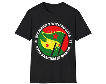 Solidarity With Rojava - Unisex Softstyle T-Shirt