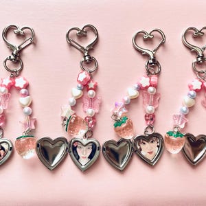 aespa heart keychain