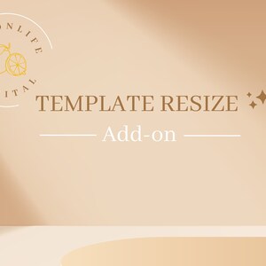 Resize Purchased Templates from LEMONLIFEDIGITAL | Custom Size Add-on